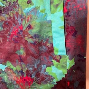 J. Crew Floral Mini Skirt - Red and Green